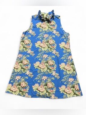 Tuckernuck Blythe Dress Water Lily Blue Size XXXL Sleeveless Bow Tie Back Floral